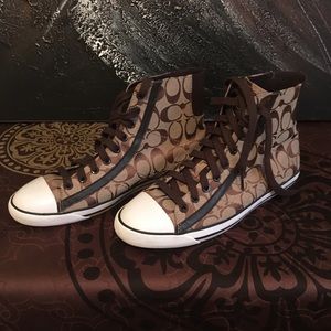 WOMENS COACH CONVERSE STYLE SNEAKERS
